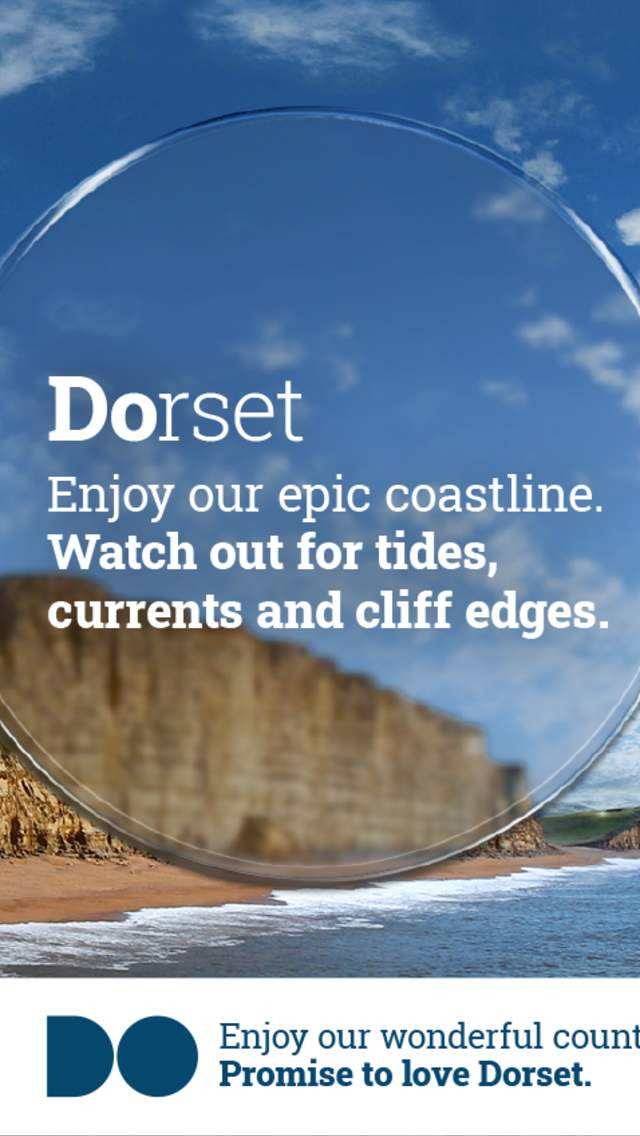 Promise To Love Dorset - enjoy our epic coastline but watch out for tides, currents and cliff edges