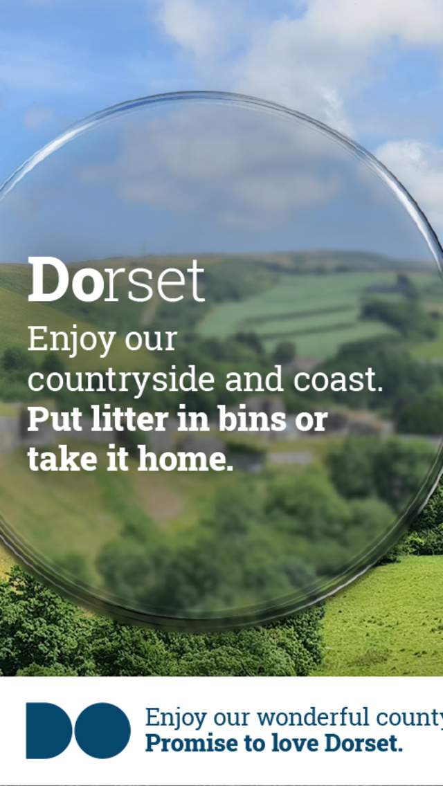 Promise To Love Dorset - enjoy our countryside and coast by binning your litter or taking it home