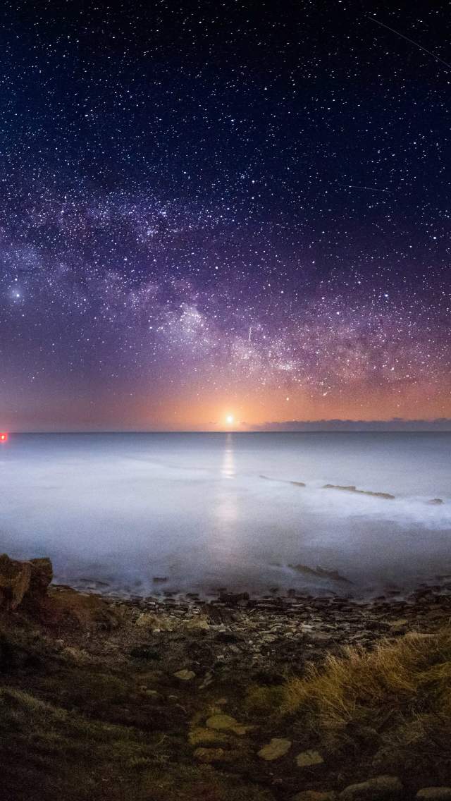 Peveril Point Swanage and the Milky Way