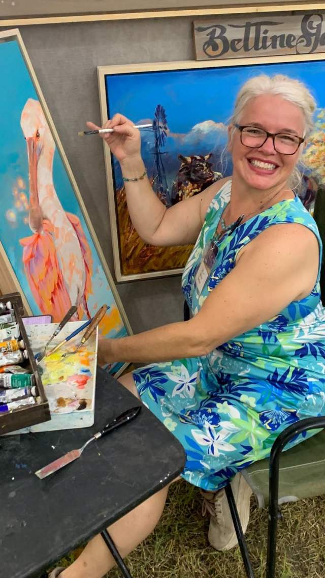 Woman Painting Art Festival