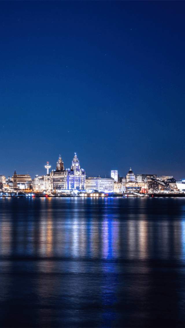 Liverpool Skyline at night.