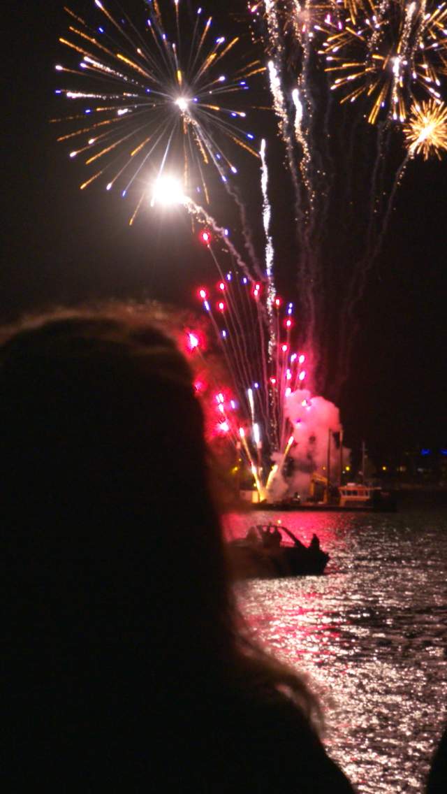 Fireworks over Poole Harbour
