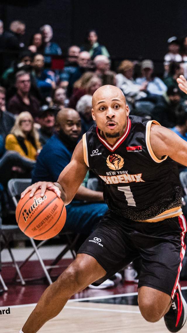 Phoenix player number 1 dribbling basketball