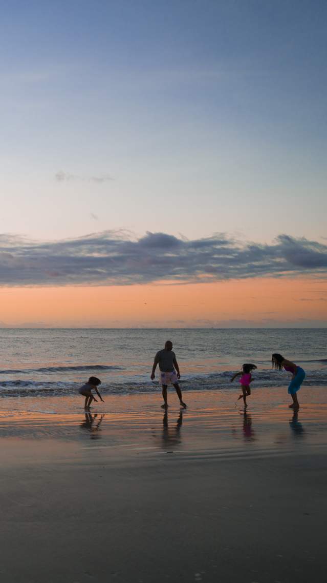Family on East Beach