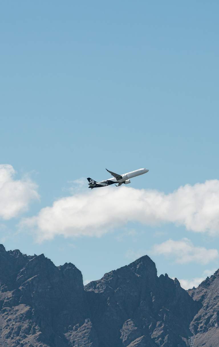 Plane leaving Queenstown