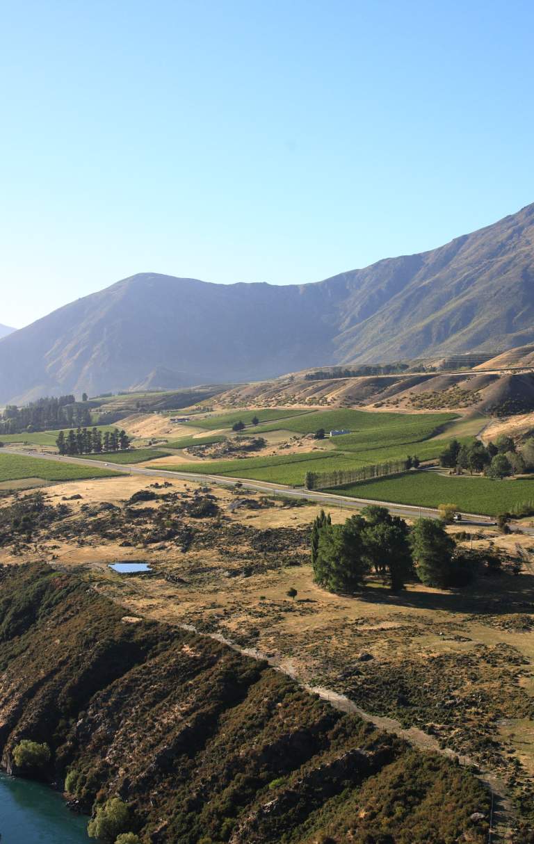 Gibbston Valley Station aerial view