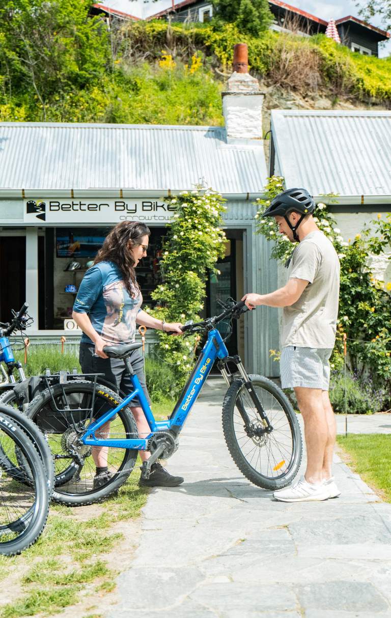 People hiring an E-bike