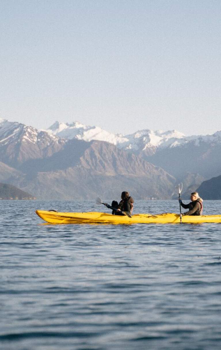 Kayaking on Lake Wānaka