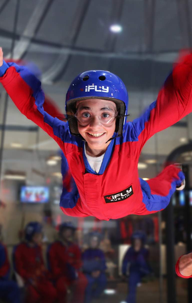 Kids fun at iFly indoor skydiving