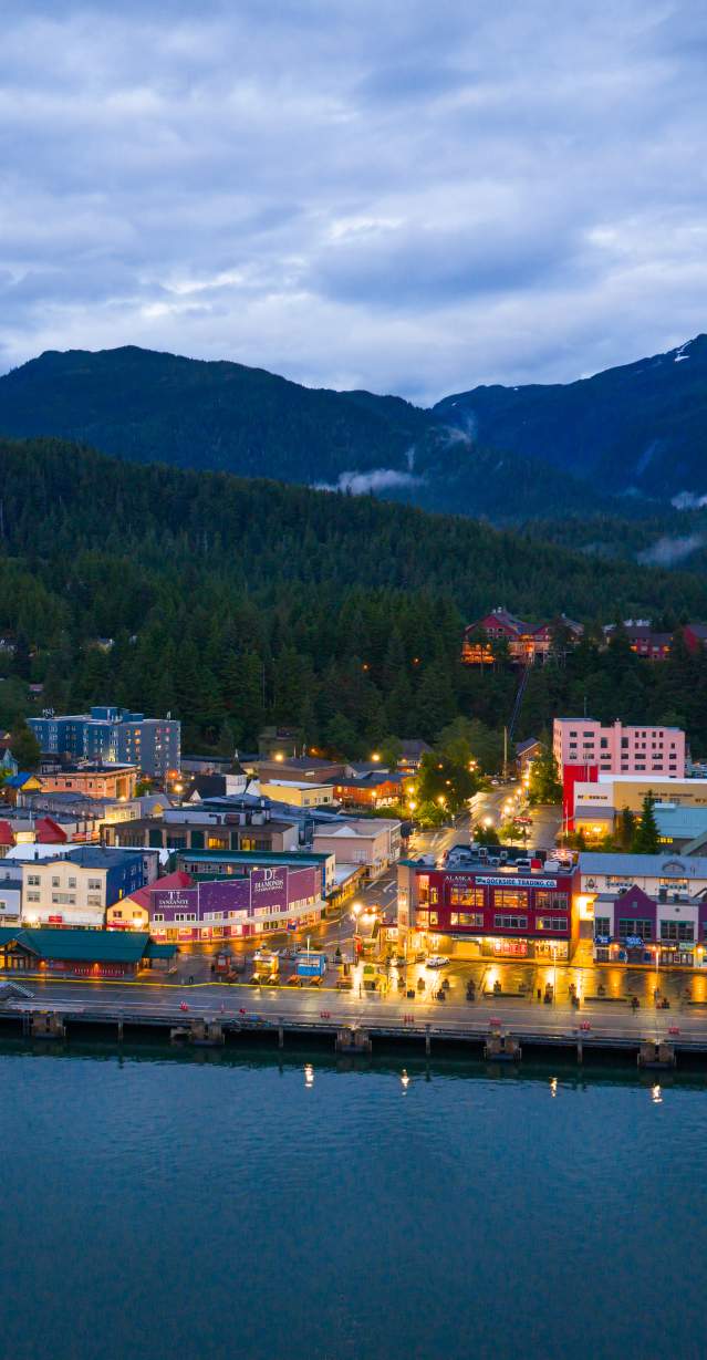 Ketchikan at Dusk Aerial View 2025 - 9
