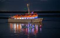 lighted boat parade holiday
