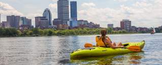 Kayak on the Charles River
