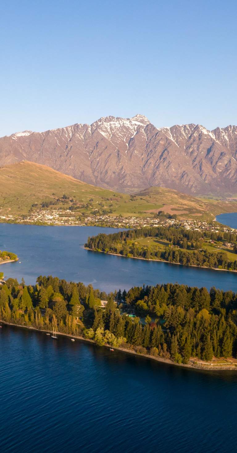 Queenstown From Above in Spring