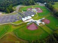 aerial photo of a sports complex