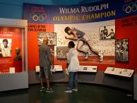 Wilma Rudolph exhibit at the Customs House Museum.