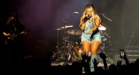 Priscilla Block as seen from the pit at Mohegan Arena