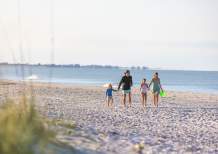 Family on Don Pedro Island Beach