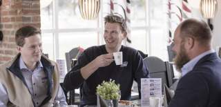 Tasty lunch and coffee break at Frich's Rudshøgda