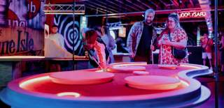 People playing crazy pool at Roxy Lanes Bristol - credit Roxy Lanes