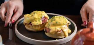 Eggs Benedict at Hort's Townhouse in Bristol Old City - credit Hort's Townhouse