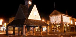 Witney Town Centre dressed for Christmas