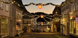 Jul i Farsund sentrum