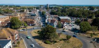 cars on a roundabout