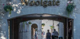 Entrance to the Woolgate Shopping Centre in Witney