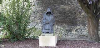 Statue of Eilmer the Flying Monk in Malmesbury