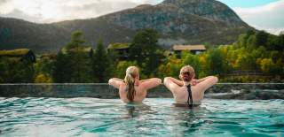 Flott utsikt fra Hovden Fjellbad