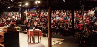 Audience in theatre at Tobacco Factory Theatres