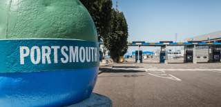 Decorative buoy for Portsmouth International Port