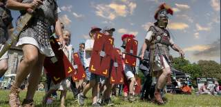 Roman re-enactment as part of Chichester Roman Week
