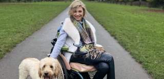 Heidi in Cirencester with her dog at Bathurst Estate