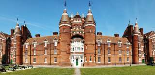 Panorama-style photograph showing the south side of Portsmouth Museum and Art Gallery