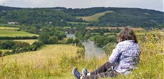 View of river from Hartslock