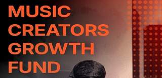 The Music Growth Creators Fund in orange text