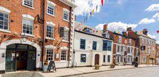 Bunting in the Street in Shipston-on-Stour, Warwickshire