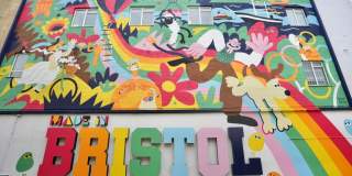 Aardman Morph Street Art Mural - artist Dave Bain, credit Upfest and Cabot Circus