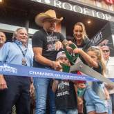 Jason Aldean Ribbon Cutting chamber