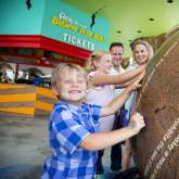 A group of children interact with a display at Ripley's Believe it or Not!
