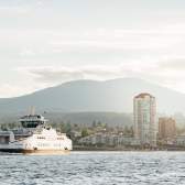 BC ferry heading towards Nanaimo.