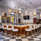 Lobby bar at the Yorktowne Hotel