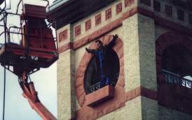 Filming Groundhog Days on Opera House Tower