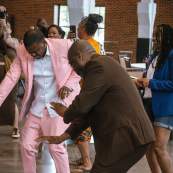 Two men dancing during the Stack N Style Event