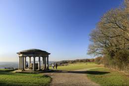 A landscape view of Reigate Hill a National Trust site in the Surrey Hills - image credit National Trust