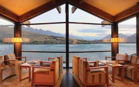 The Rees Hotel view of mountains from lounge