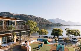 Driftaway Holiday Park view overlooking the lake