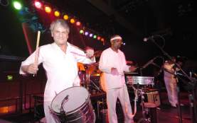 Saveiro Drum samba band perform at Carnaval Brasileiro