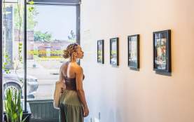 Woman at Southside Contemporary Art Gallery